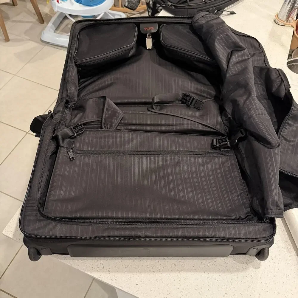 Tumi Black Ballistic Nylon 22in Rolling Garment Bag Carry On Travel Luggage